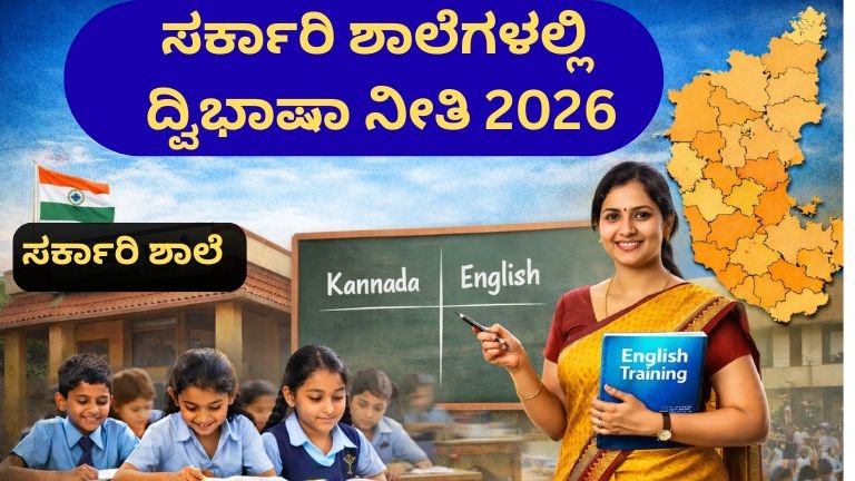 ಸರ್ಕಾರಿ ಶಾಲೆಗಳಲ್ಲಿ ದ್ವಿಭಾಷಾ ನೀತಿ 2026