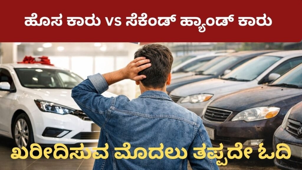 ಹೊಸ ಕಾರು vs ಸೆಕೆಂಡ್ ಹ್ಯಾಂಡ್ ಕಾರು